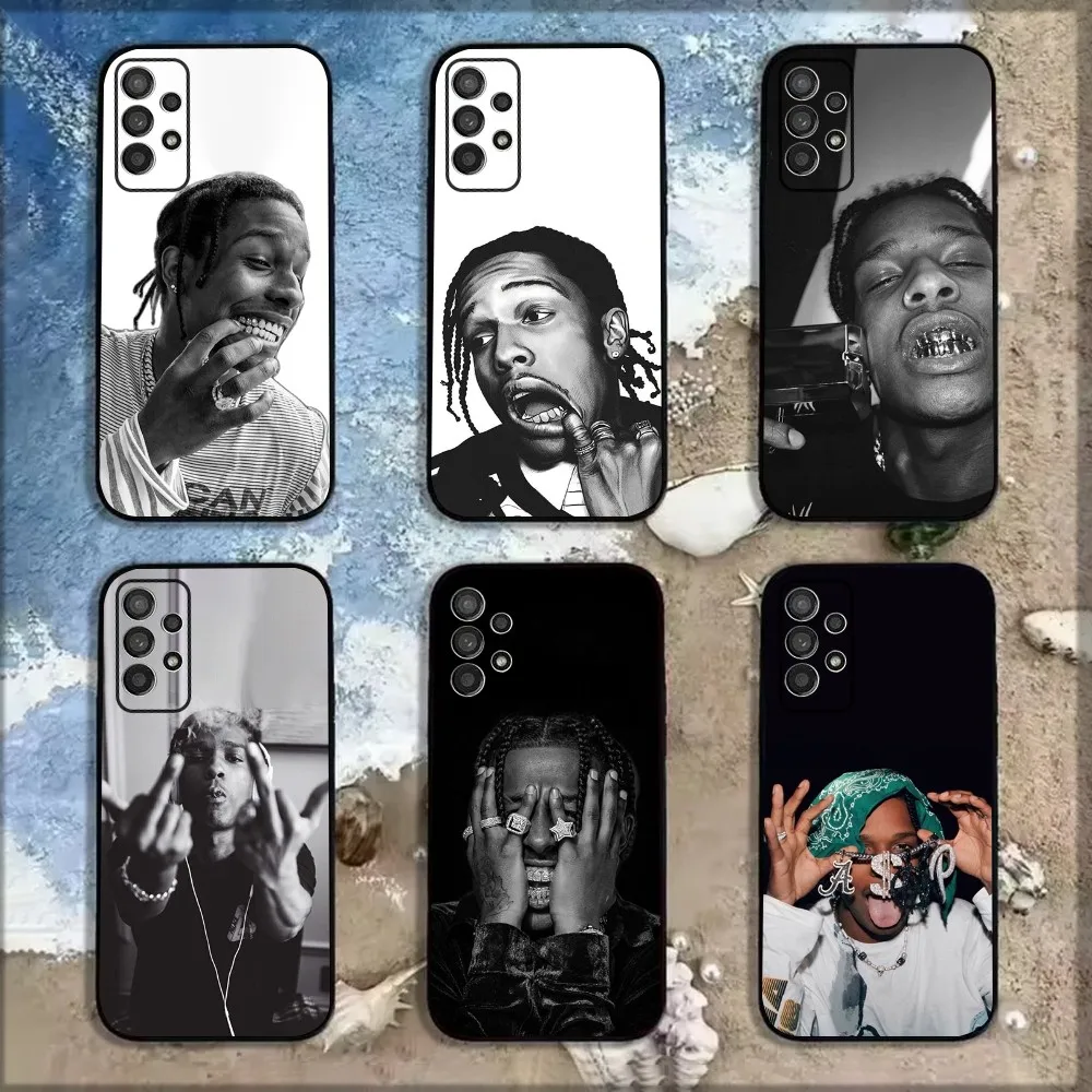 Rapper ASAP Rocky Phone Case For Samsung Galaxy A13,A21s,A22,A31,A32,A52,A53,A71,A80,A91 Soft Black Shell