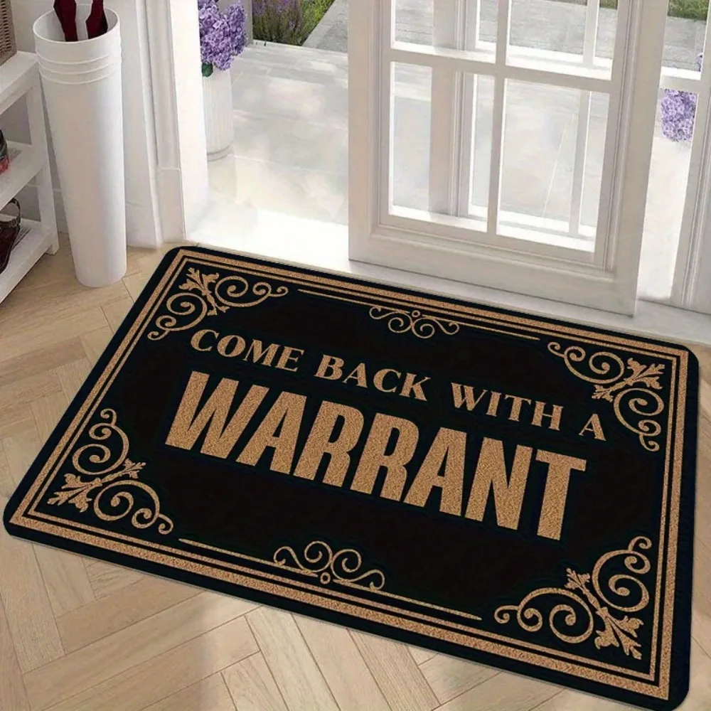 Welcome-ish Depends Who You Are and How Long You Stay Doormat Humorous Quote for Front Door Entryway Non Slip Durable Floor Mat