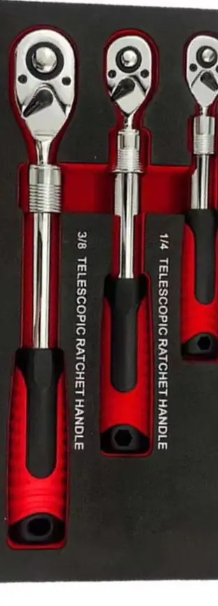 

Retractable Ratchet Wrench 72-tooth Telescopic Quick Release 1/4 3/8 1/2in Drive High-selling Power Tool Accessories
