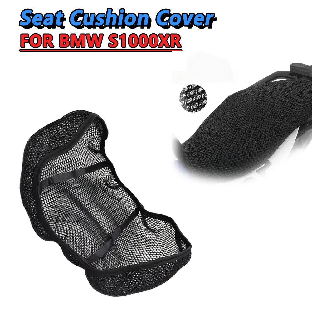 

For BMW S1000XR S 1000 1000XR Motorcycle Seat Cover Pad Black Seat Covers Cushion Anti-Slip Cover Grid Seat Cover
