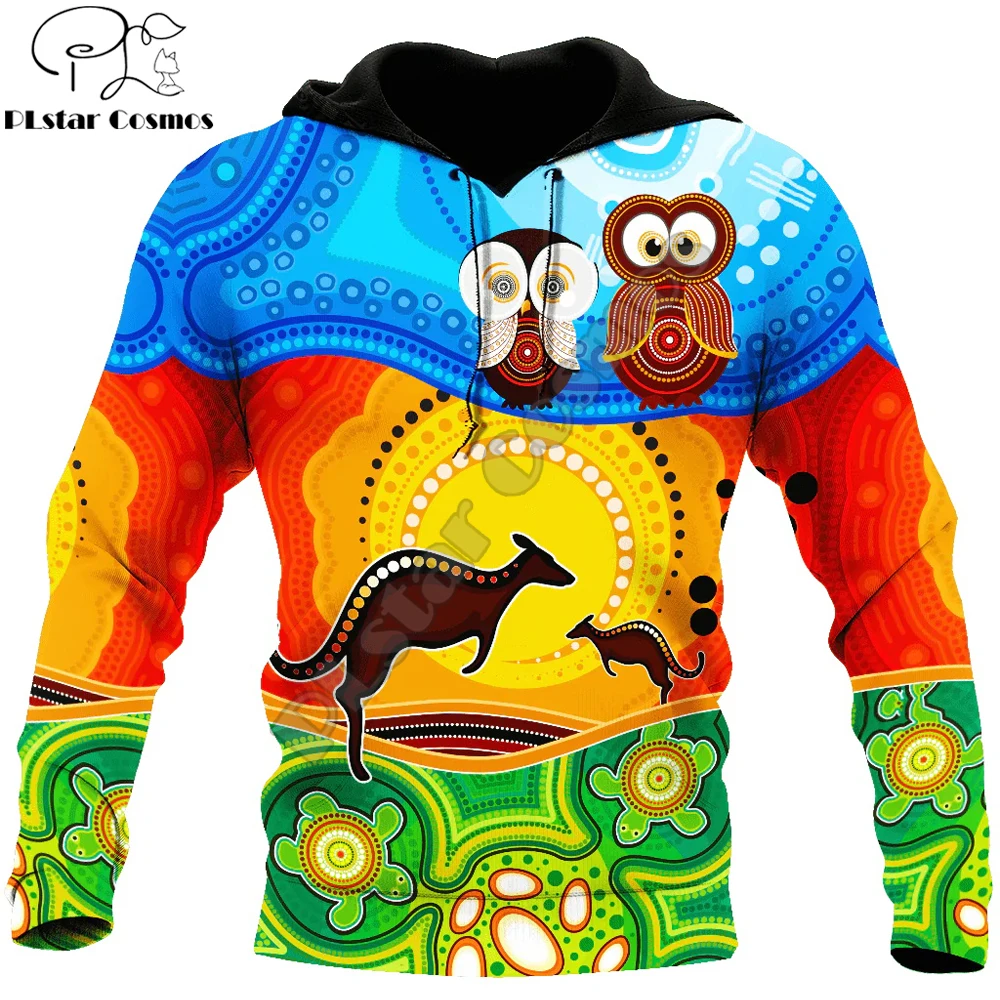 

Aboriginal Wild Animals Kangaroo Turtle 3D Printed Mens zip hoodies Autumn Unisex pullover Casual Jacket Tracksuits TDD27