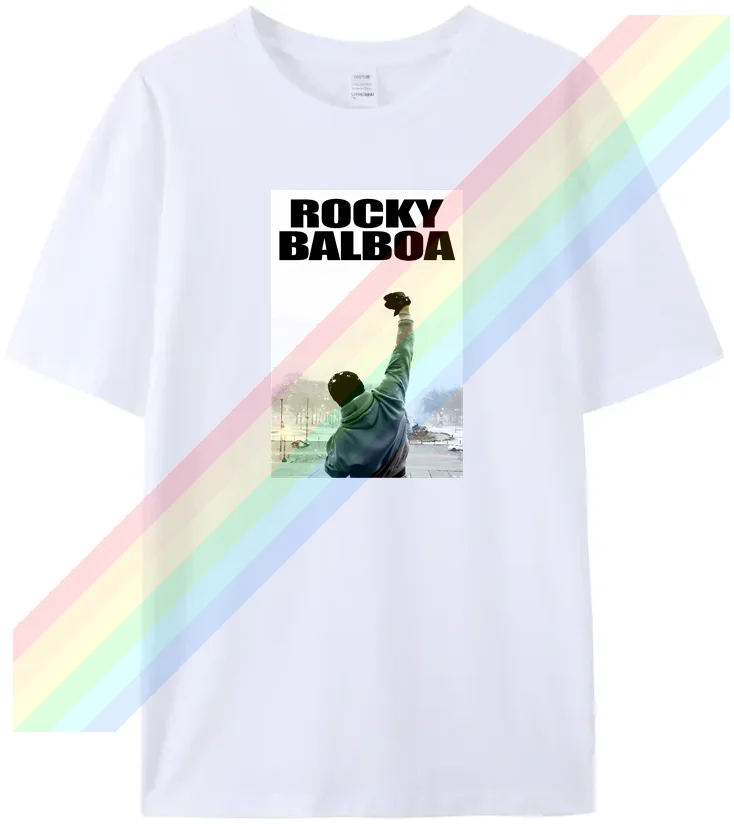 

[TEW] 2024 summer men's rocky Leosoxs T-shirt pure cotton print sports breathable women's short sleeve