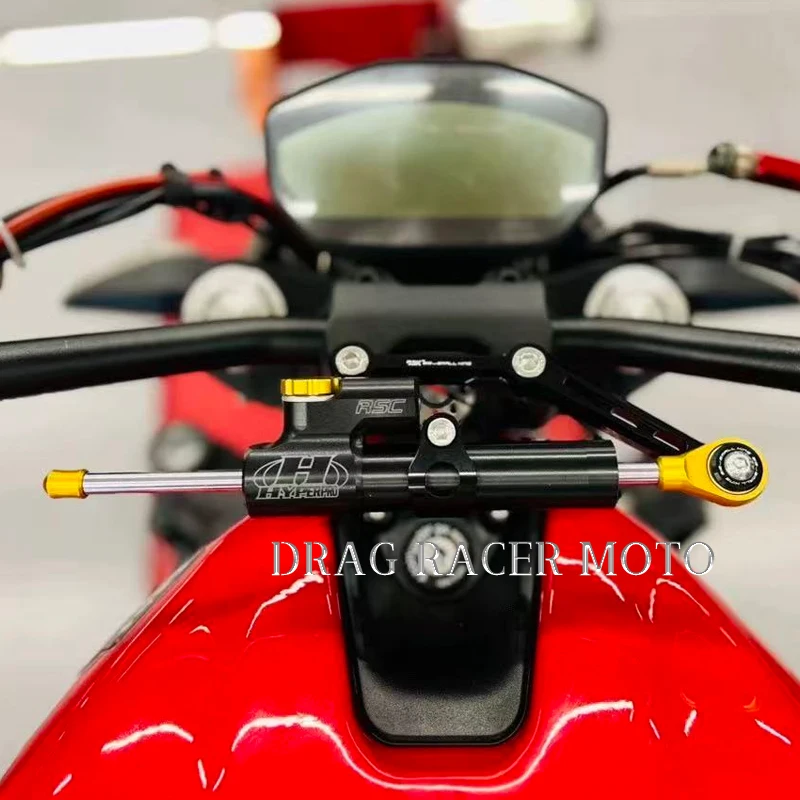 Suitable for Ducati Monster 821, 1200, 797 2014-2021 Motorcycle Steering Damper Stabilizer Bracket Kit