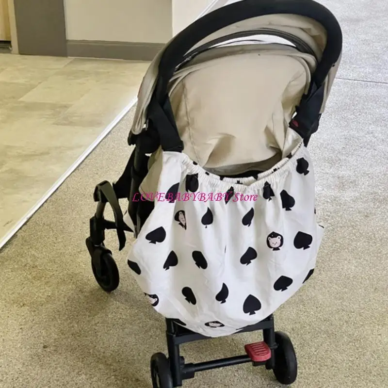 Túi tổ chức lưu trữ xe đẩy trẻ sành điệu & chức năng với móc có thể điều chỉnh 4XBC