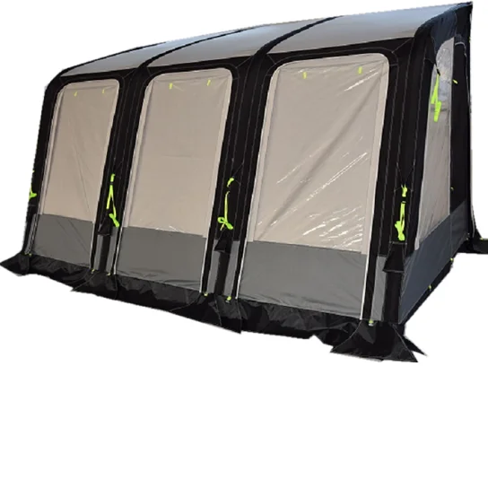 

Outdoor Waterproof RV Inflatable Awning Tent with Two Bedrooms Nylon Fabric for Caravan and Air Camping