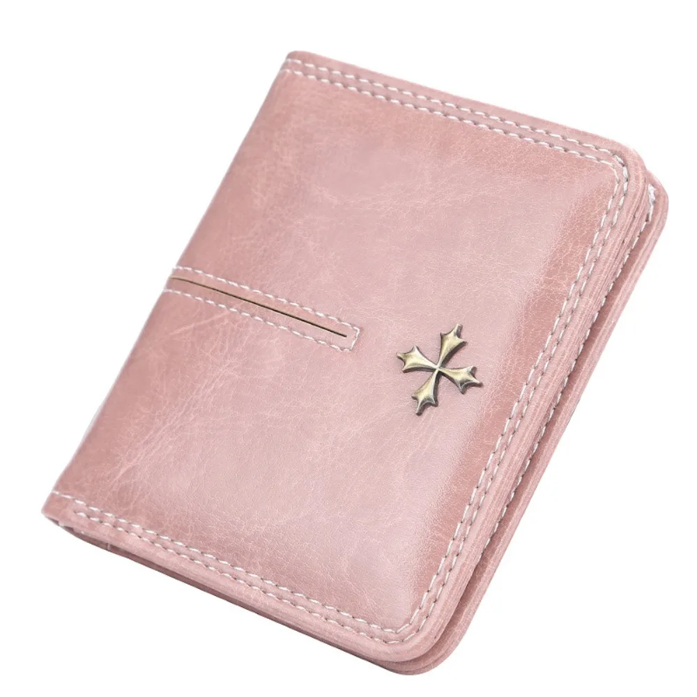 New Mini Women Wallets  Fashion Small Wallets Zipper PU Leather Quality Female Purse Card Holder Wallet image 2