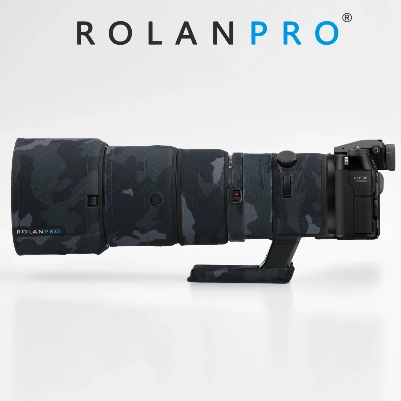 ROLANPRO Camouflage Lens Coat For Fujifilm GF 500mm F5.6R LM OIS WR Waterproof Protective Case Rain Cover Fuji GF500 Guns Sleeve