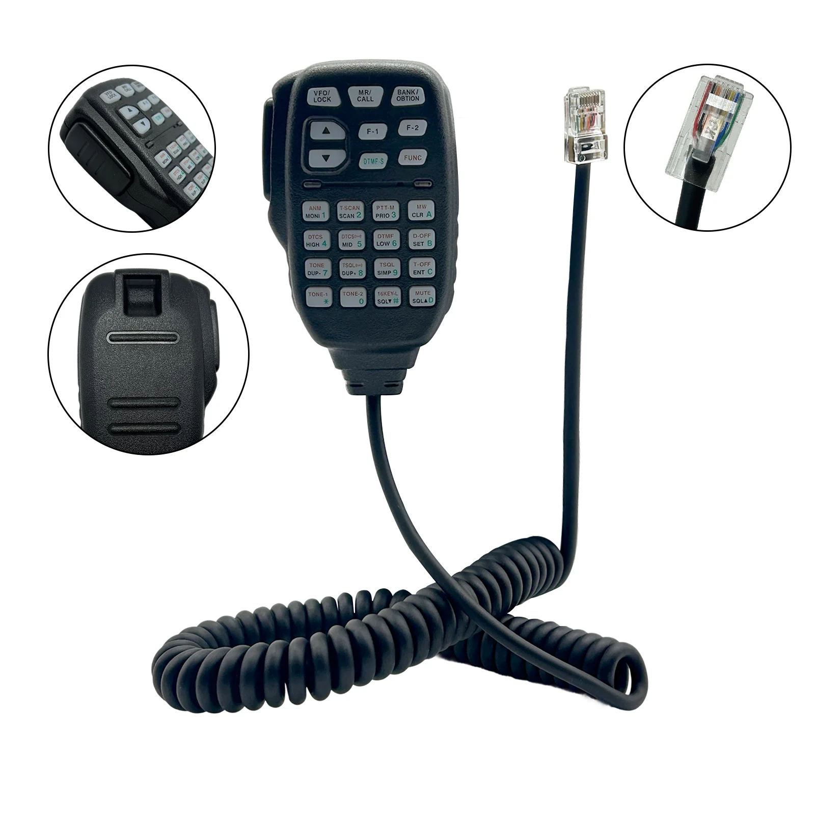 HM-133V 8 Pin DTMF Microphone For  IC-2300H IC-2200H IC-2100H IC-V8000 Radio Ham Amateur Radio Mic