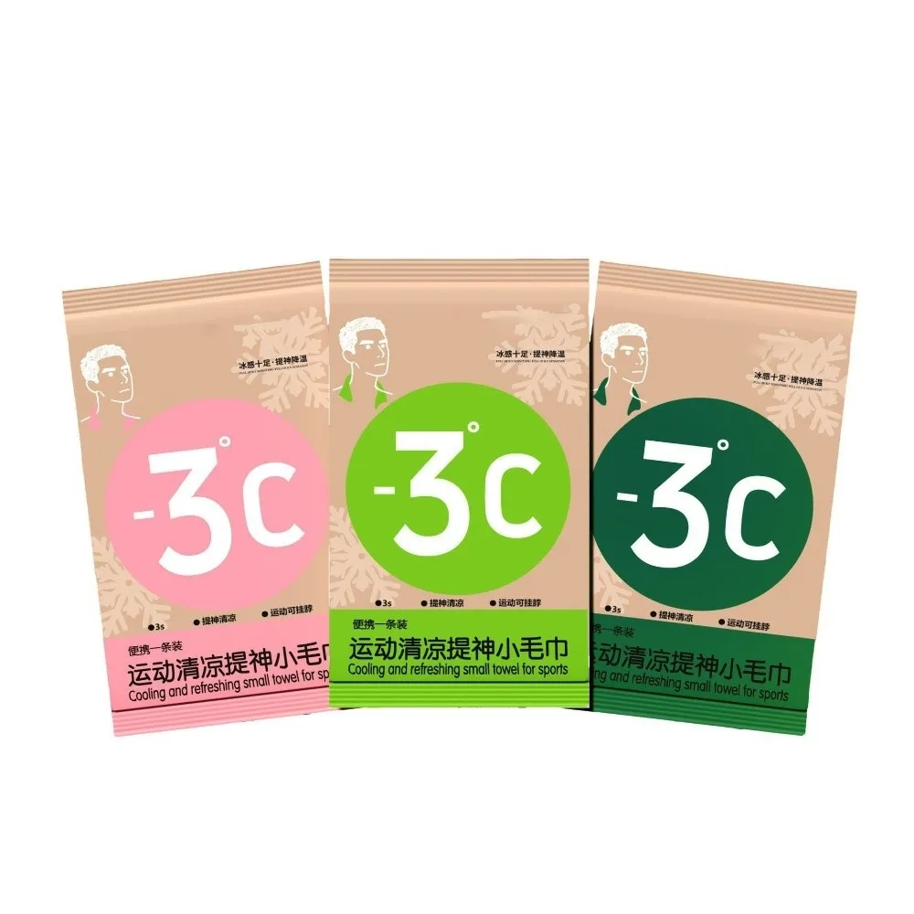 

New Non Woven Fabric Ice Wipes Anti-Sun Disposable Cooling and Refreshing Small Towel Sports Accessory Running