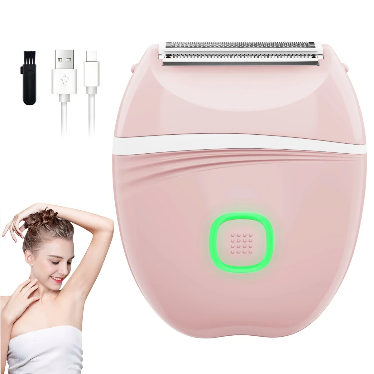 

3 in 1 Multi functional Blades Painless Electric Shaver for Silk Skin, Cordless Shaver for Travel,Women's Shaver USB Charging