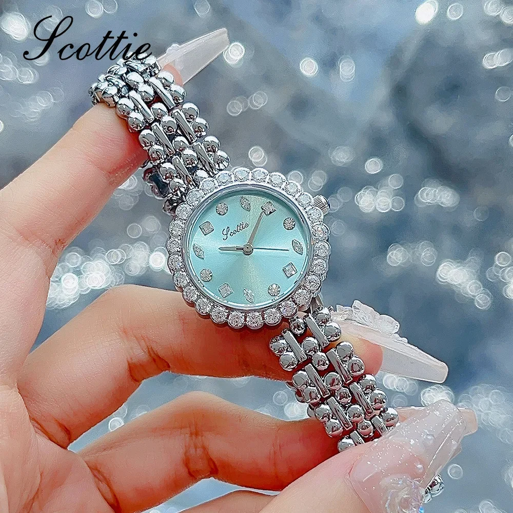 Scottie Women Quartz Watch Luxury Clock Vintage Gold Sliver Stainless Steel Band Orologio New Fashion Reloj Ladies Wristwatch