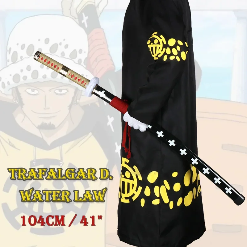 1:1 trafald. Water law Zoro swords Katana Japan anime cosplay samurai sword shushui Enma Kitsu free toy holder belt