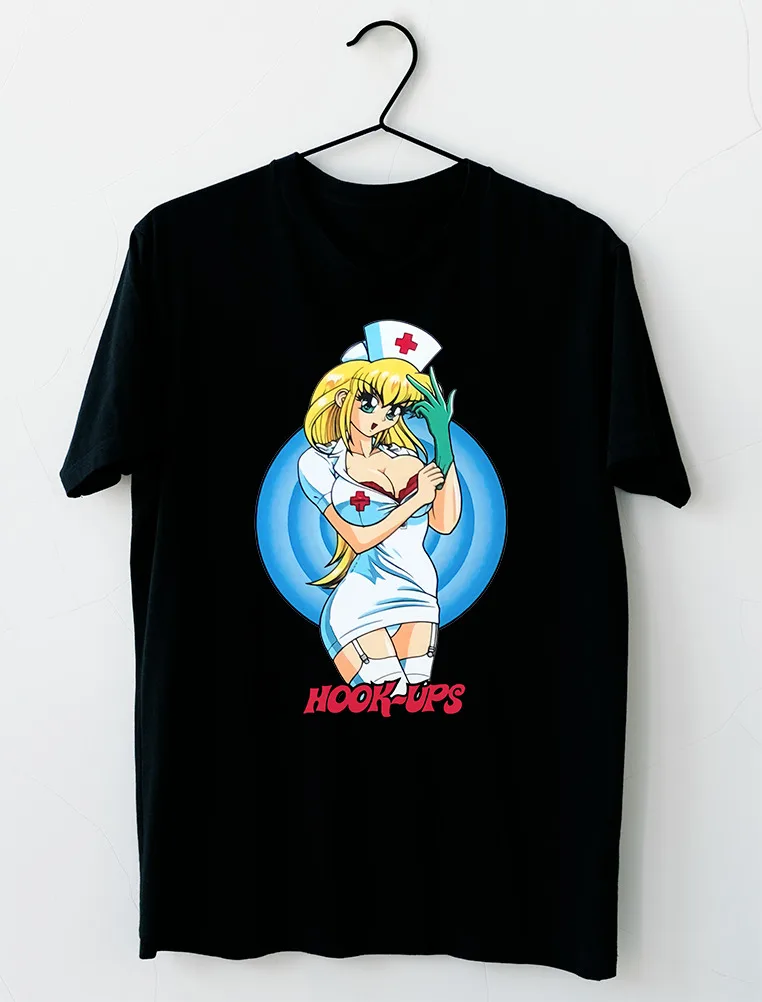 NEW Vintage Hook-Ups Skateboard Nurse T-Shirt long or short sleeves