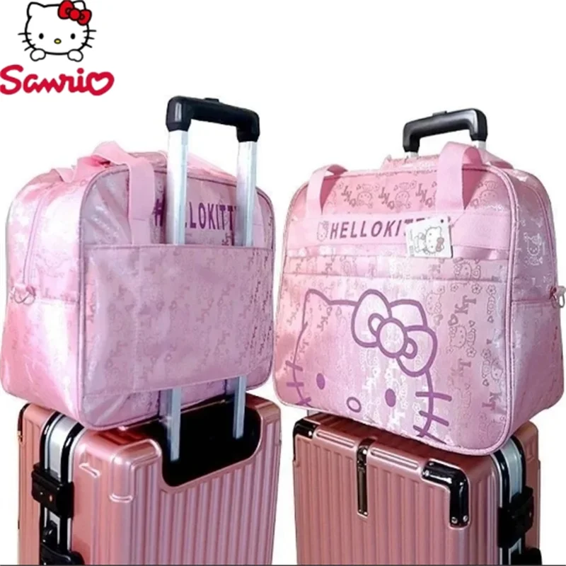 

Travel Bags Cute Hello Kitty Cat Messenger Luggage Bag Travel Bag Cartoon Portable Shoulder Bag Mummy Bag for Women Big Size