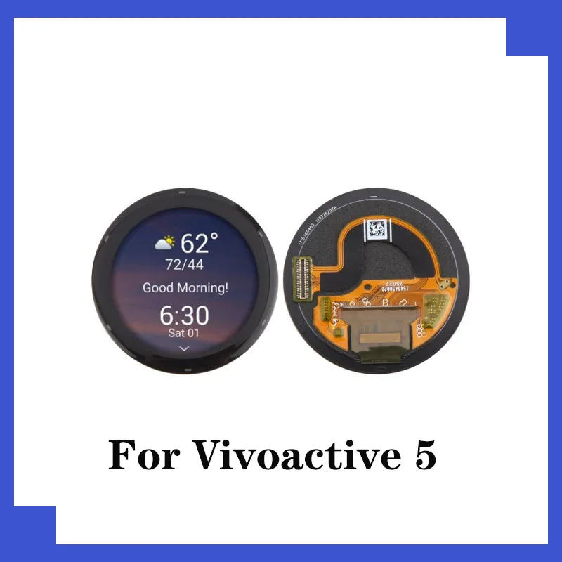 1.2-inch For Garmin Vivoactive 5 LCD Display With Touch Screen Smart Sport Watch Repair Replacement Parts