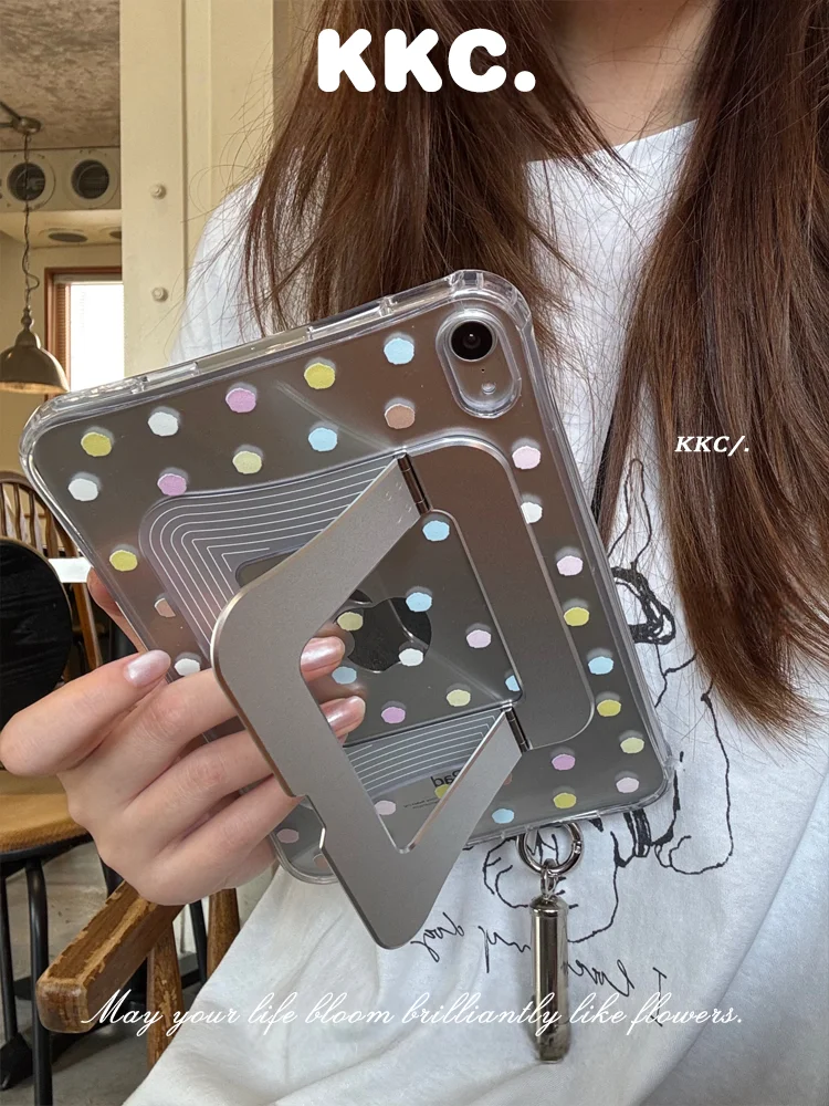 INS Style Acrylic Back Stand Case for iPad Pro11 2020 10.9 10.5 Air 5th 4th 3rd Gen iPad 9th 8th 7th Gen Shockproof Tablet Cover