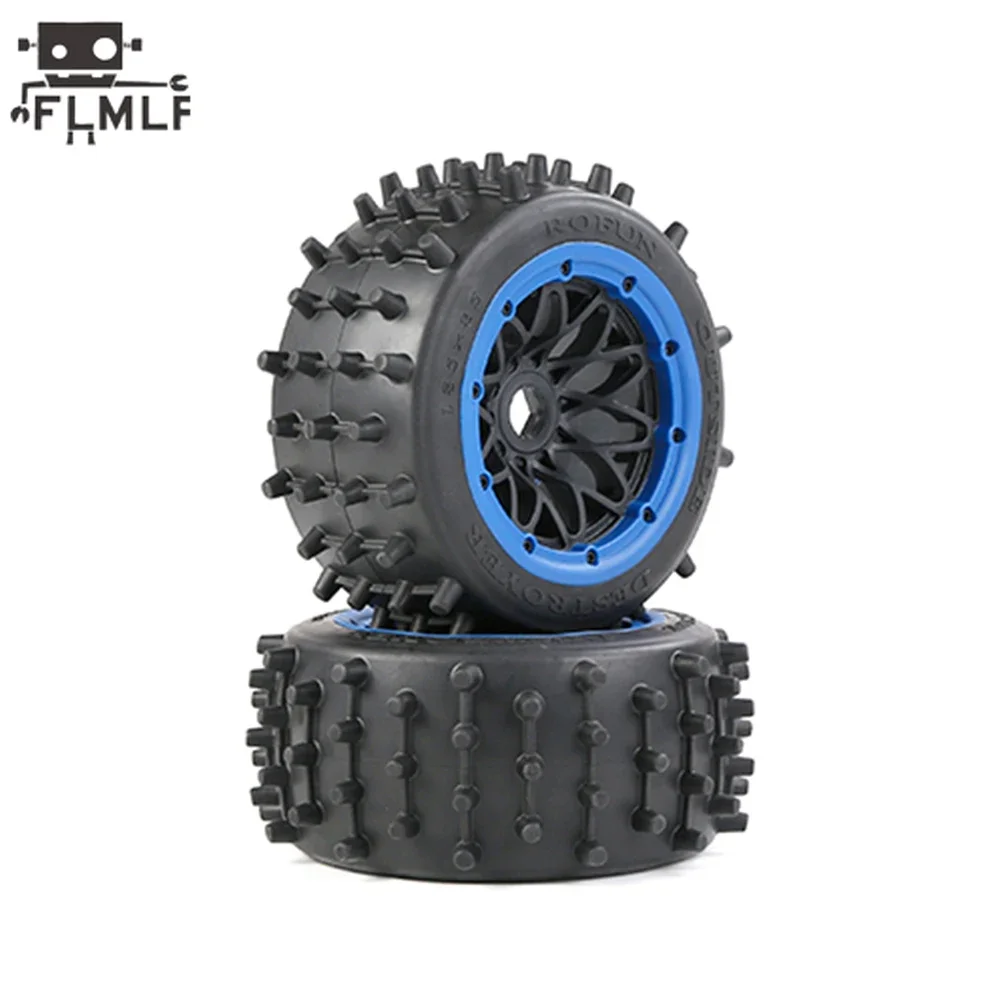 Rc Auto Grote Nagel Band Hoge Prestaties Achter- of Voorwiel Band Set voor 1/5 HPI ROFUN BAHA ROVAN KM BAJA 5B SS Buggy Truck Onderdelen