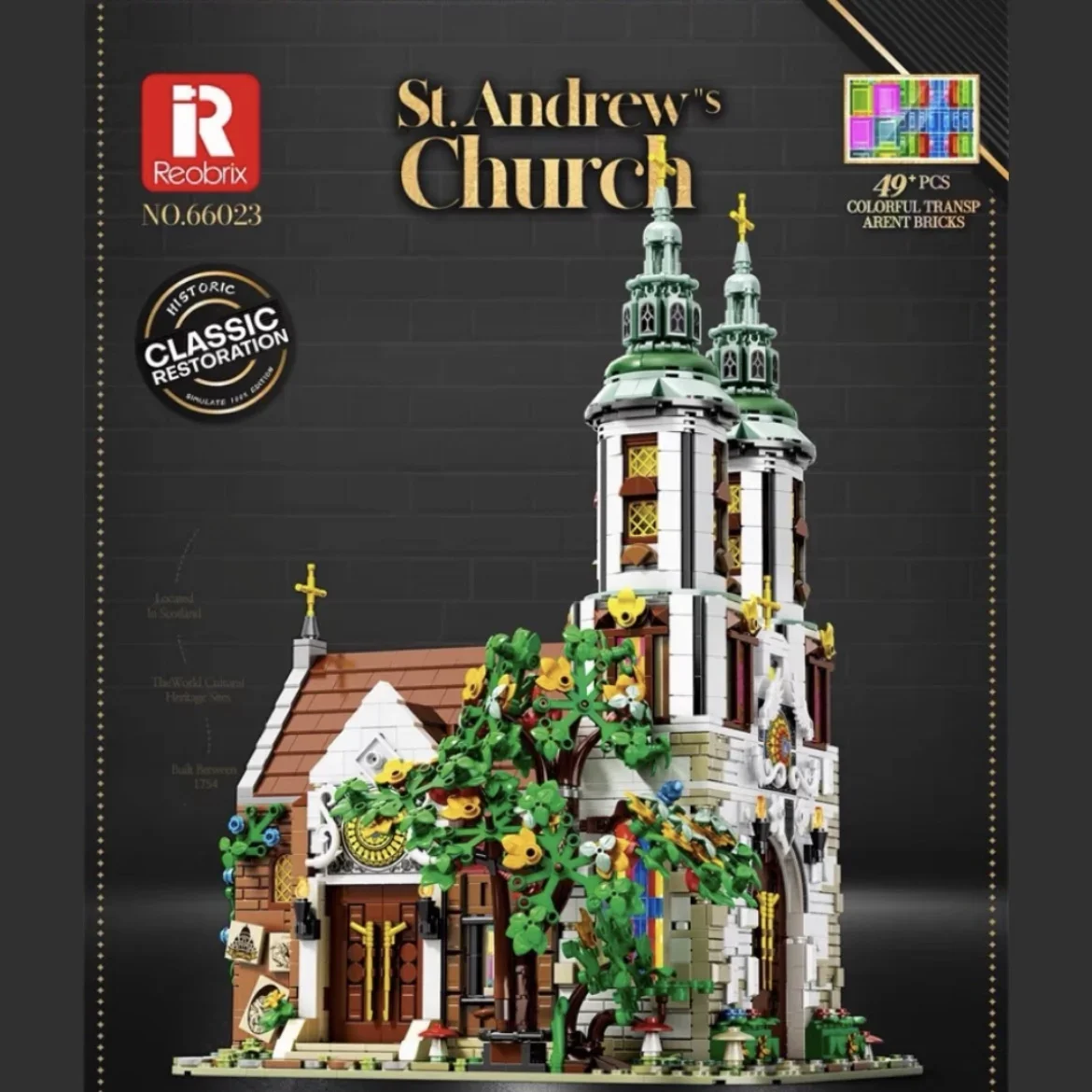 

Creative Expert Street View St Andrew’s Church City Moc Bricks Modular House Model Building Blocks Toys Famous Architecture