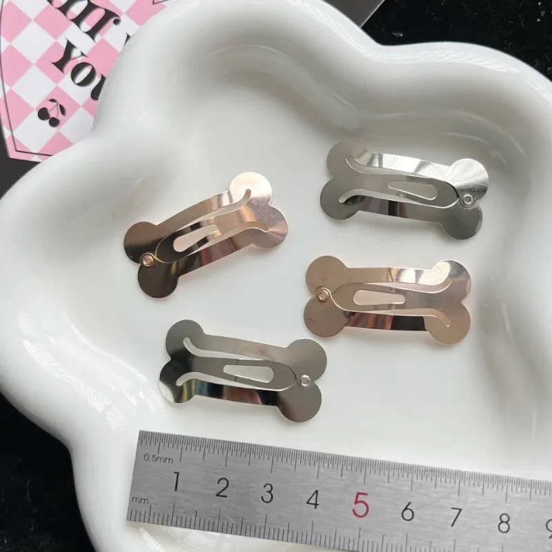 Harajuku Trend Metal Bone Bobby Pin Cute Cool Sweet Charm Vintage Fashion Hair Clip for Women Aesthetics Y2k Hair Accessories