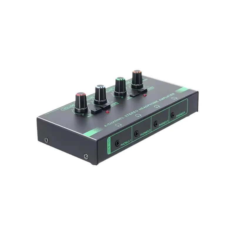6.5 Audio Mixer 1-to-4 Microphone Headphone Splitter 2-in 8-out Stereo 1-in 4-out 3.5 Multi-output