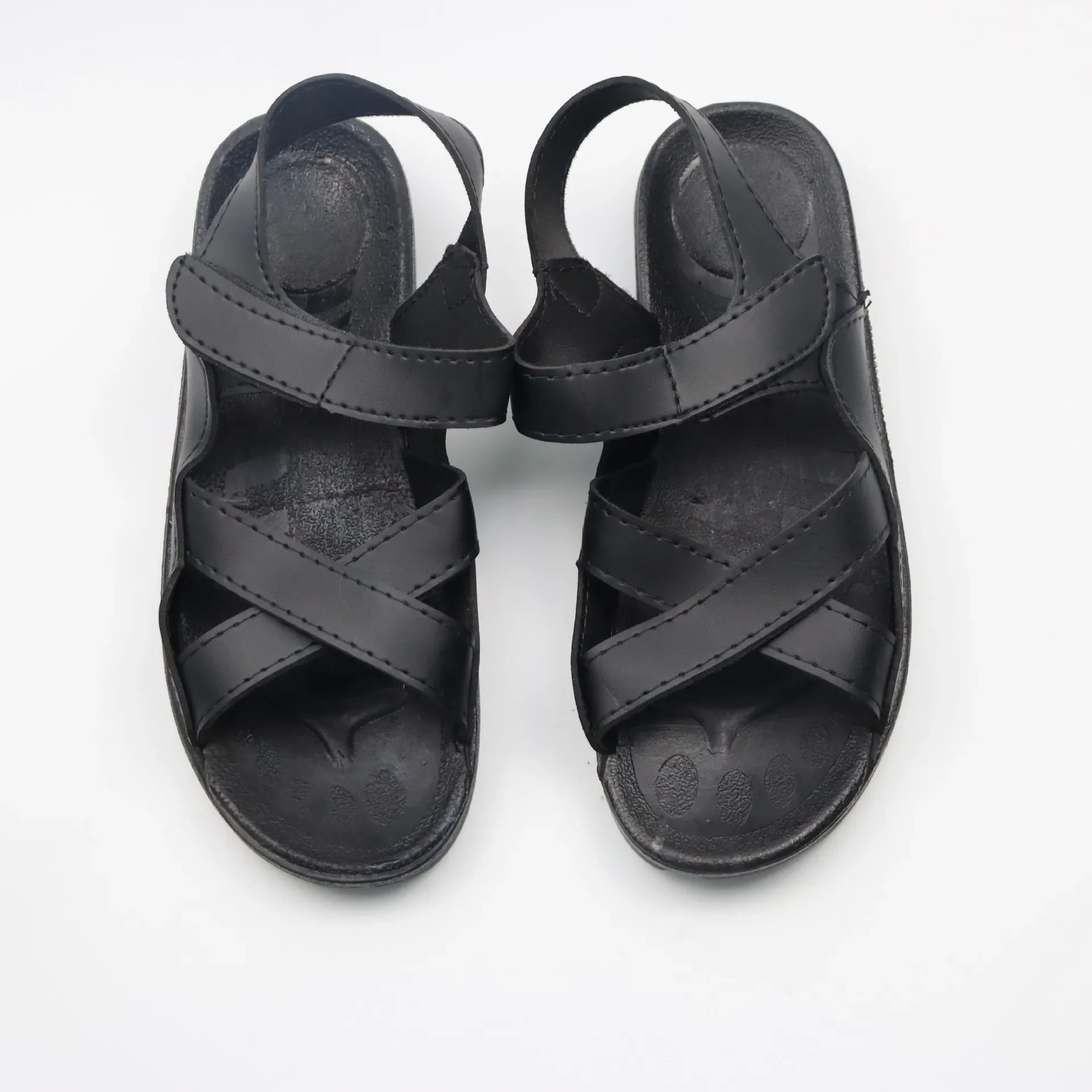 New PU Cross Sandals Anti-static Protection Dust-free Clean Soft Sole Special Work Shoes for Factory Workshop