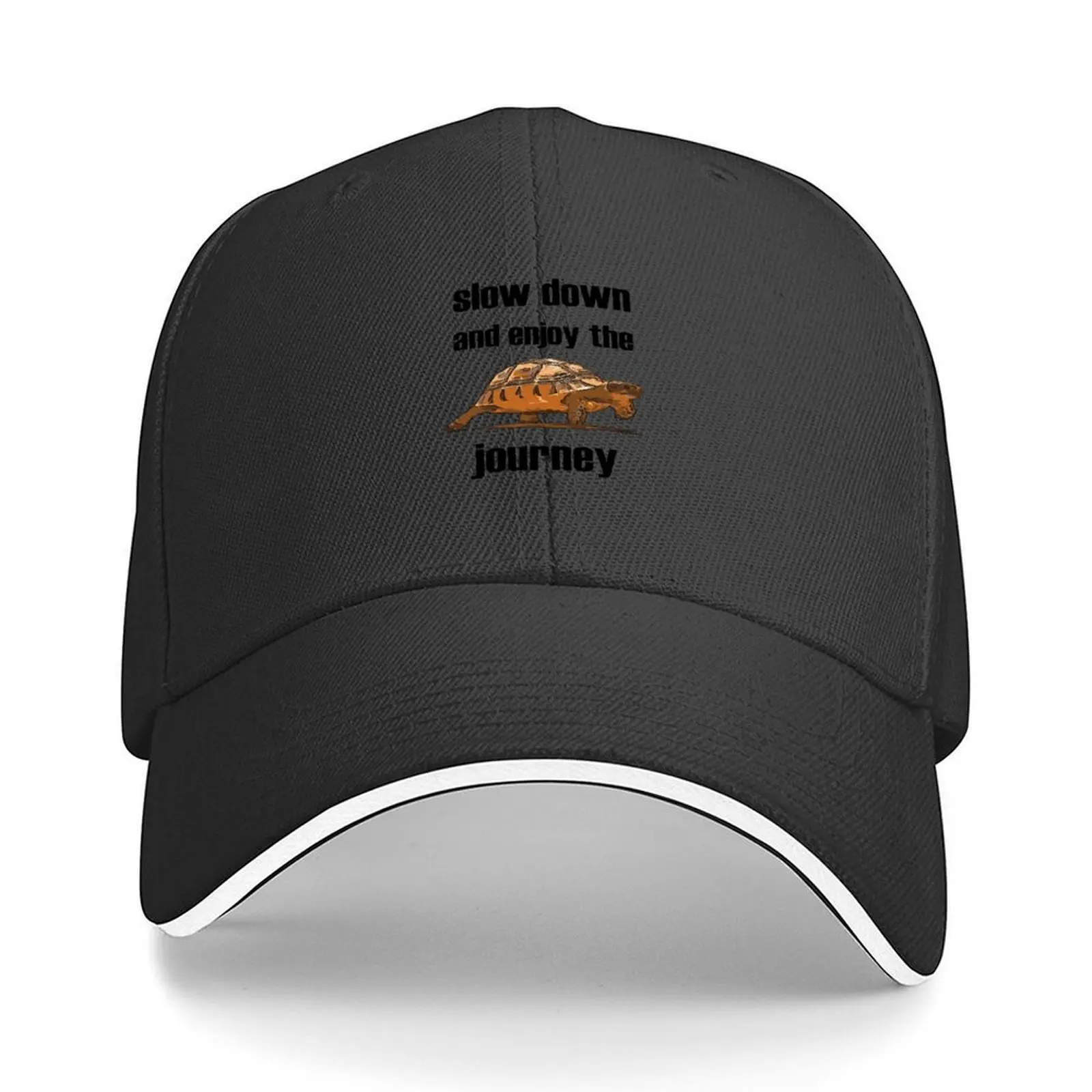 Slow Down And Enjoy The Journey Tortoise Baseball Cap Horse Hat Cosplay hard hat Beach Bag Women's Beach Men's