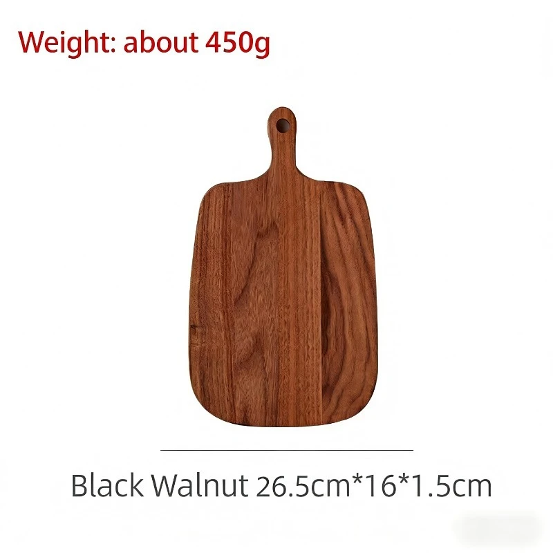Acacia end-grain cutting board for sustainable kitchens, large rectangle with handle