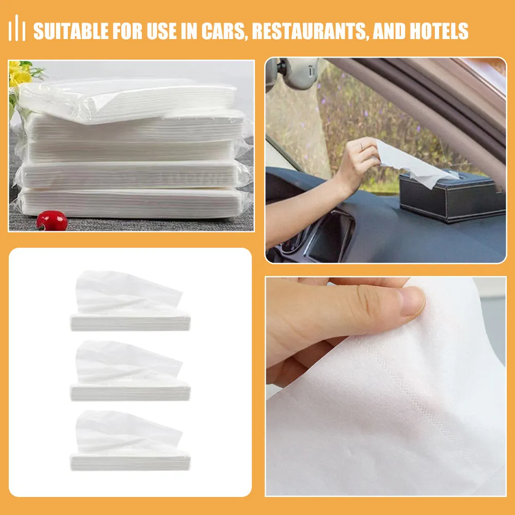 15 Bags Car Tissue Refill Soft Auto Visor Napkin Holder Refills for Automobile Travel Use Car Tissue Refill Napkins Refills