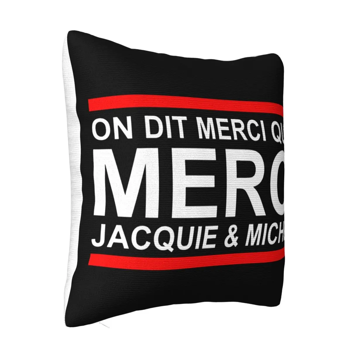 Personnalise On Dit Merci Qui Merci Jacquie Michel Fete Cadeau T030 Ba Top Pillow Case