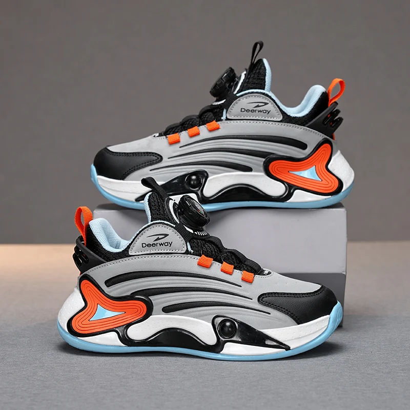 

Осенняя детская спортивная обувь из искусственной кожи, новые модные дизайнерские удобные детские повседневные туфли с цветными блоками, роскошные кроссовки для мальчиков