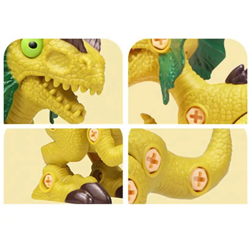 Stem Dinosaur Toys For Kids Sturdy And Safe Puzzle Disassembly Dinosaur Toy Easy To Install Dinosaur Building Toy Set For Boys