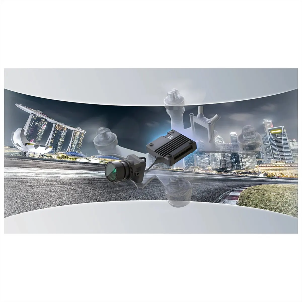 fine Analog Camera with AI BOX 3x Digital Zoom 1500TVL FOV 131.6° 1920x1080P Full-Color FPV Camera for RC FPV Drone