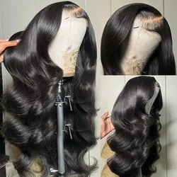HD Transparent 13x4 13x6 Body Wave Lace Front Human Hair Wigs 30 34 Inch Pre Plucked Lace Frontal Wig 200 Density 4x4 5x5 Wig