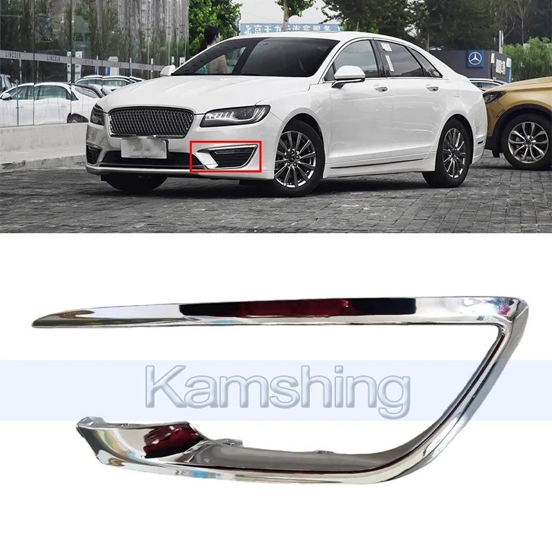 

Kamshing Front Bumper Foglight Frame Trim Strip For Lincoln MKZ 2017-2020 Front Bumper Bright Strip