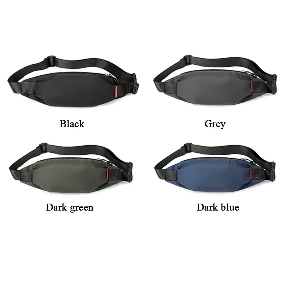 Men Nylon Waist Bag Chest Pack Cellphone Pouch Outdoor Sports Cross-body Bag Casual Running Cycling Bum Belt Bag