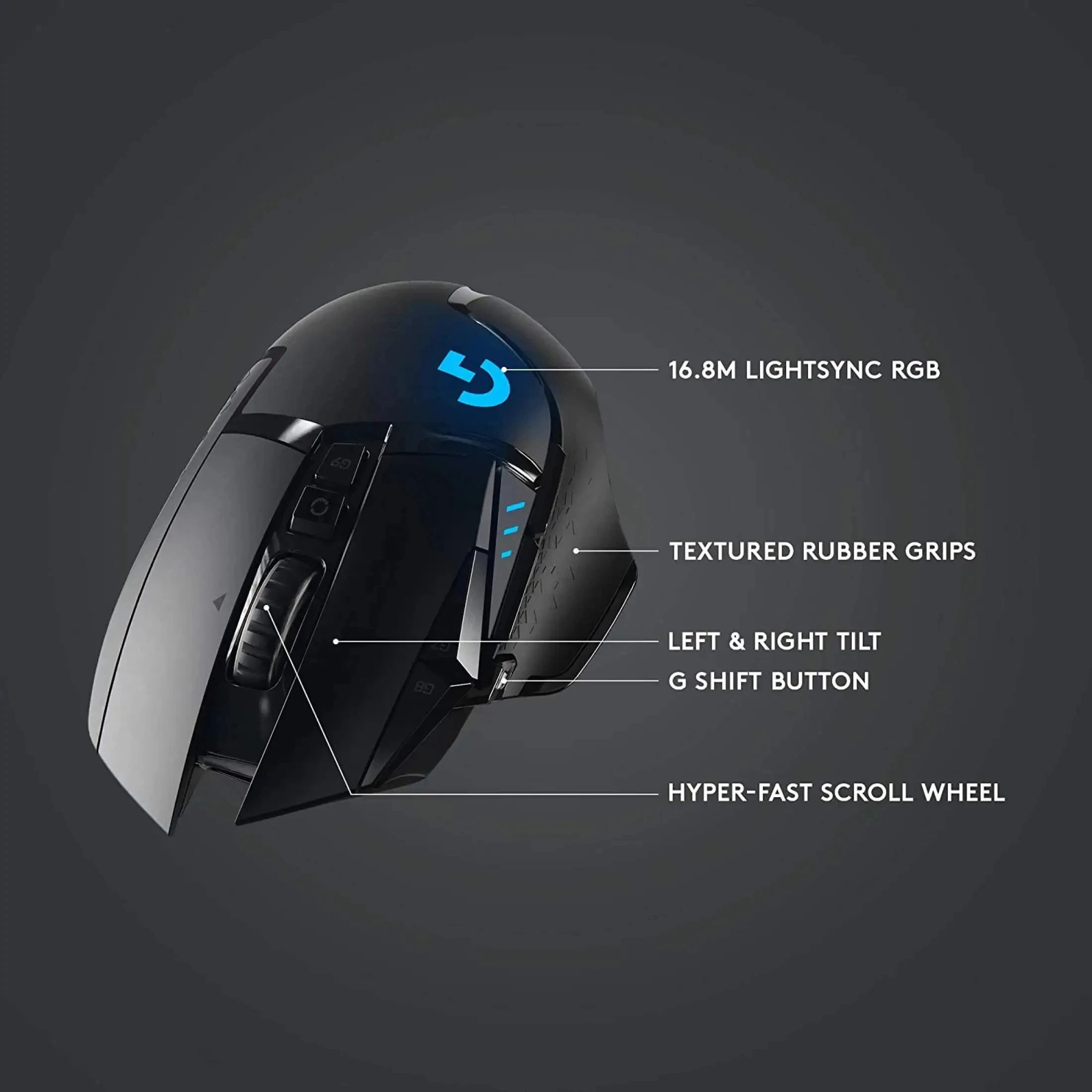 ماوس الألعاب الأصلي G502 HERO Logitech RGB تنافسي FPS Battle Royale هدية لصديقها/الرجال 11 أزرار قابلة للبرمجة