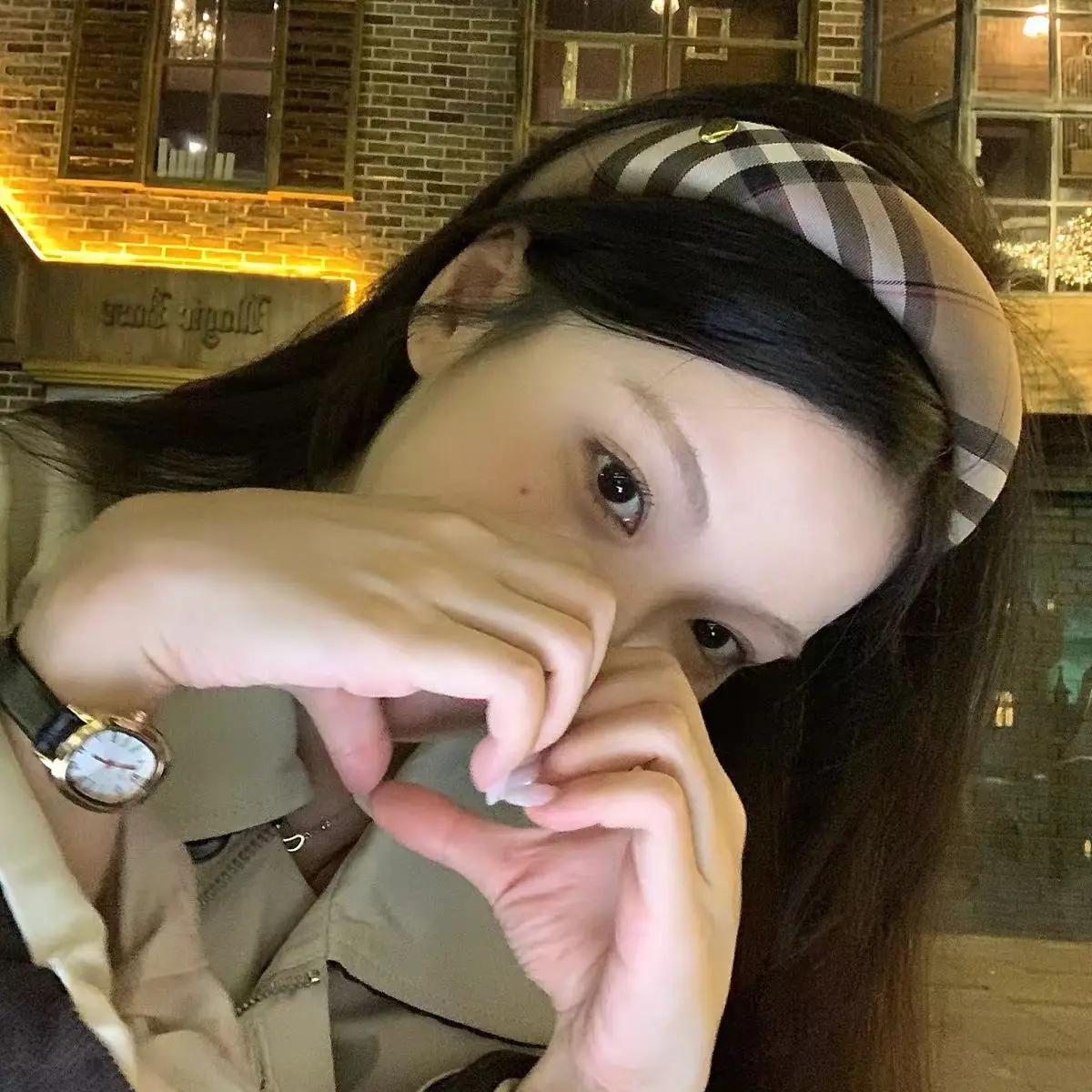 Diadema clásica a cuadros de color caqui, accesorios para el cabello de esponja de estilo Retro británico, horquillas de sensación de lujo para ir al trabajo a la moda