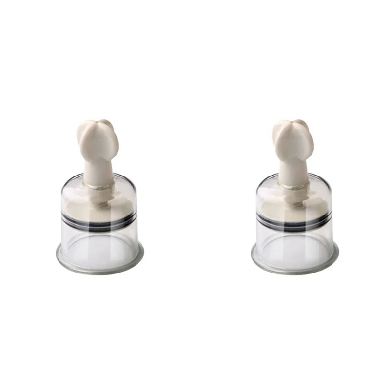 ABLU-2 Pcs Cuppingดูดถ้วย-มือTwistแบบพกพาThickenสูญญากาศCuppingอุปกรณ์นวดตัวเต็มรูปแบบนวดผ่อนคลายCupping