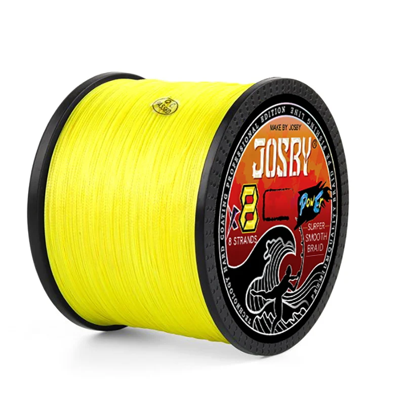 JOSBY Strong 8 Strands Braided Fishing Line Multifilament Pesca 100M 300M 500M 1000M Carp Wire Japan Abrasion Resistant Pe Lines