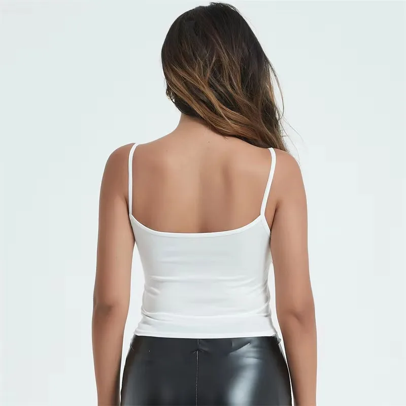 Fashion Women Sexy Summer Camis Womens Casual Halter Tank Vest Solid Streetwear Sleeveless Bustier Crop Top Girls Hotsweet