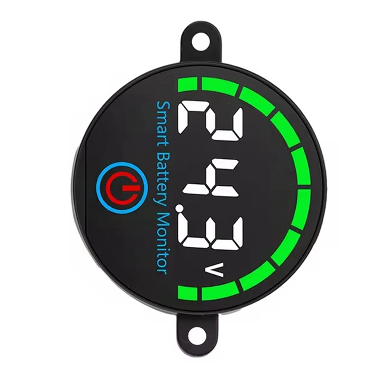 DT98 2X LED Battery Level Indicator Digital Voltmeter DC7-55V, Voltage Charge Tester Lithium Battery Capacity Board, White