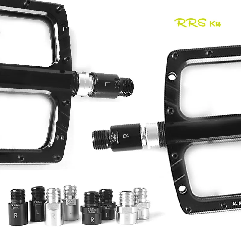 Rrskit-Parafusos de extensão de bicicleta, extensor pedal R66E, manivela do eixo, acessórios para MTB Road Bike, 16mm, 20mm