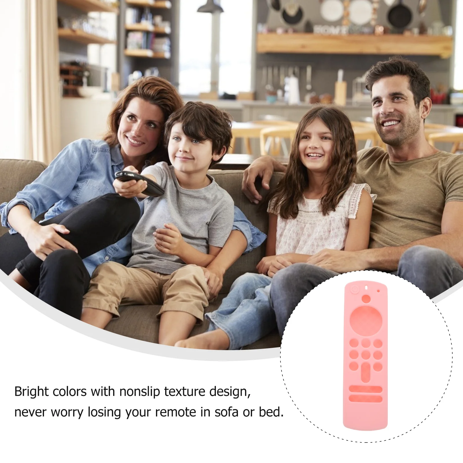 

Shockproof Controller Cover for 3rd Gen Voice Remote Dustproof Fingerprint Resistant Easy Access All Buttons