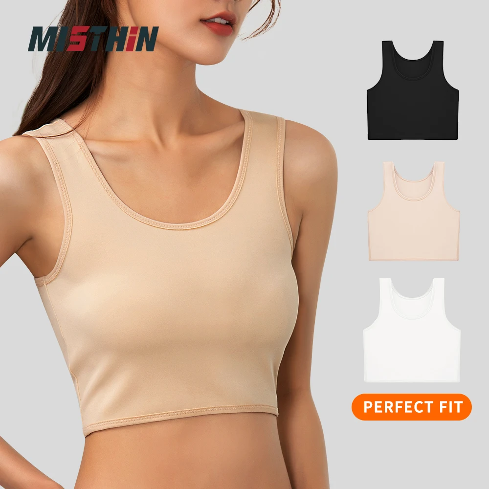 

MISTHIN Corset Tank Top Women Sportwear Body Shaperwear Slimming Vest Underwear Chest Breast Binder Posture Corrector Shaper Br