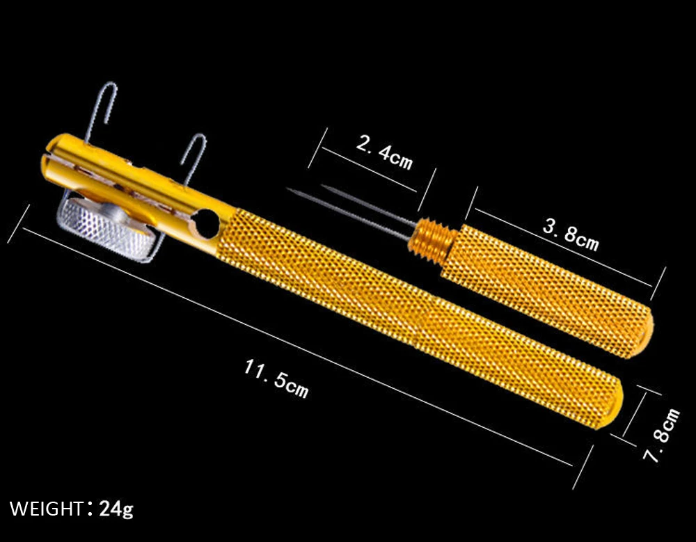 Automatische Angelschnur Haken Tier Maschine Schnelle Doppel-headed Nadel Knoten Angelhaken Binden Gerät Schnelle Aluminium Legierung Zubehör – Detail 5