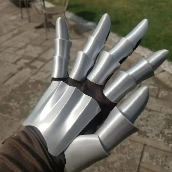 Halloween Cosplay Wearable Thin Slice Activity Hand Arm Armor 3D Printed Hand Mask Medieval Theme Party Performance Supplies