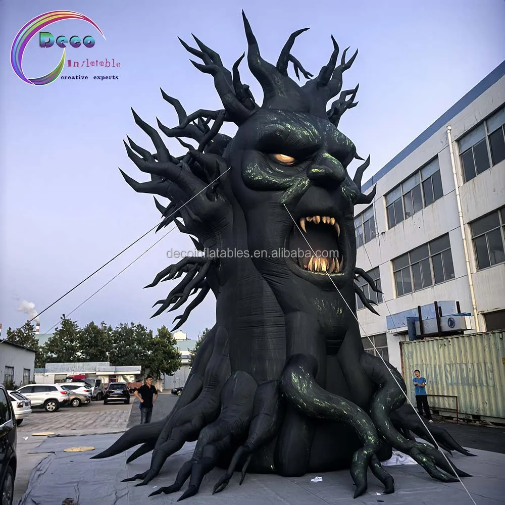 

Halloween Inflatable Horror Tree New Design With Fluorescent Materials Cartoon Type