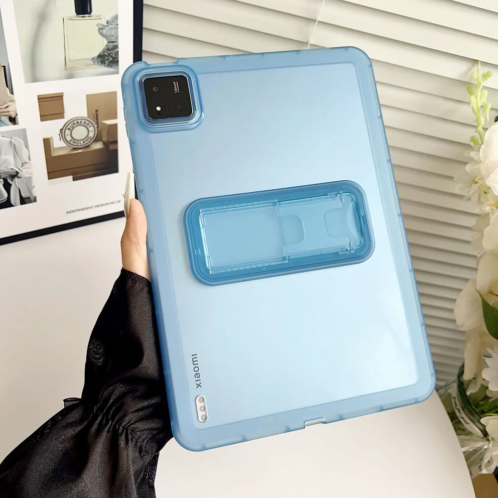 

Transparent Stand Case for Xiaomi Redmi Pad 2 2025 TPU Back Cover Shockproof Protective Shell for Redmi Pad SE 2025 Tablet Case