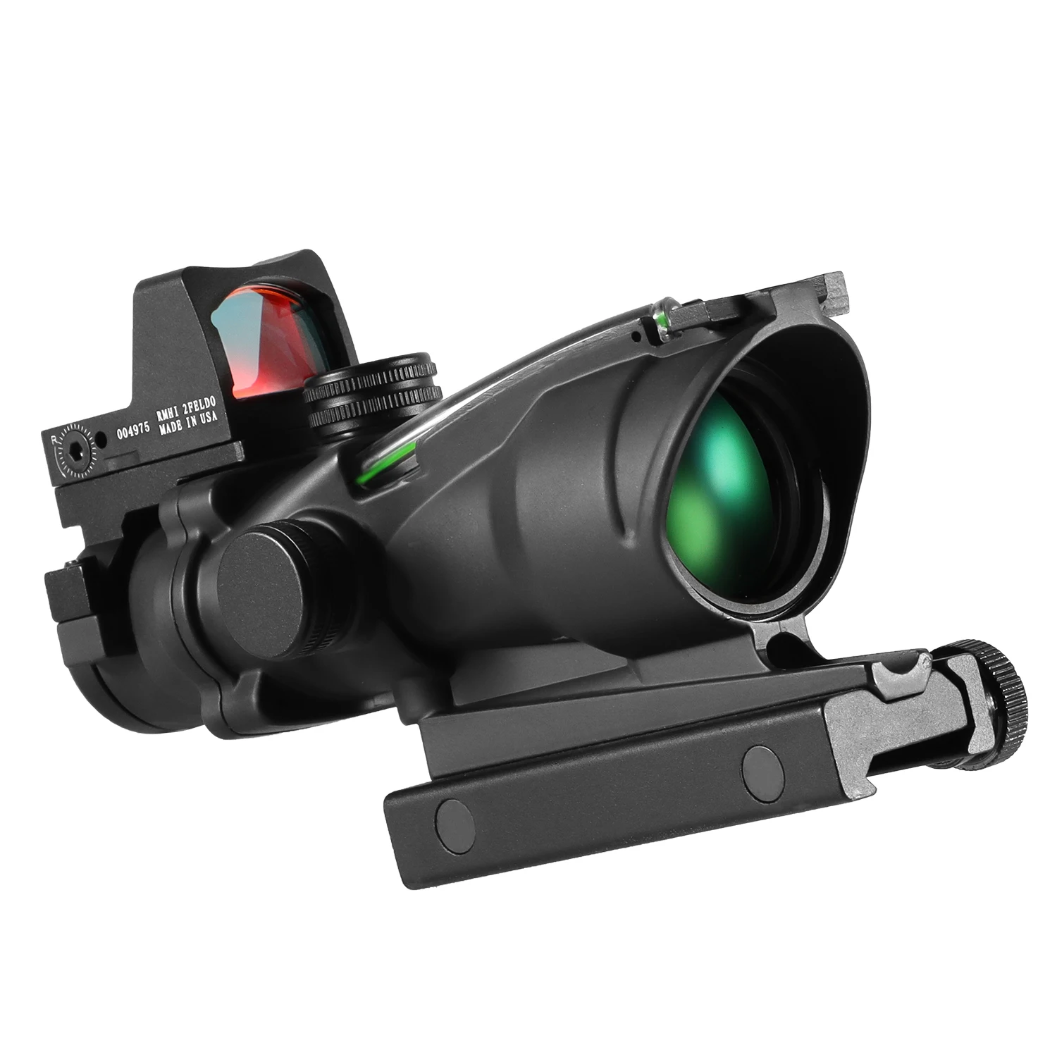 Adjustable 4x32 Red Dot 1x  4x Scope  Red Dot Tactical Scope 20mm Rail Scope for Glock Hunting