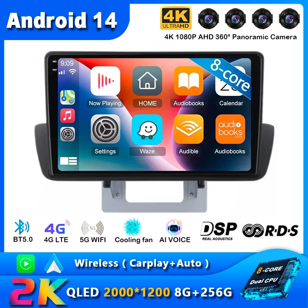 Android 14 Carplay Auto For Mazda BT50 2012 2013 2014 2015 2016 2017 2018 Head Unit DSP RDS CAR Radio Multimedia Video Player